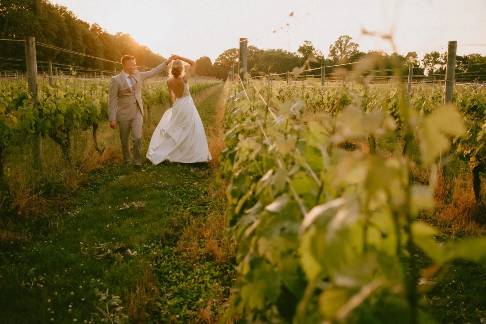 Megan and Matthew's North Fork vineyard wedding film by Ashley Film Studios